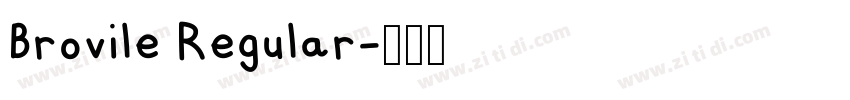 Brovile Regular字体转换